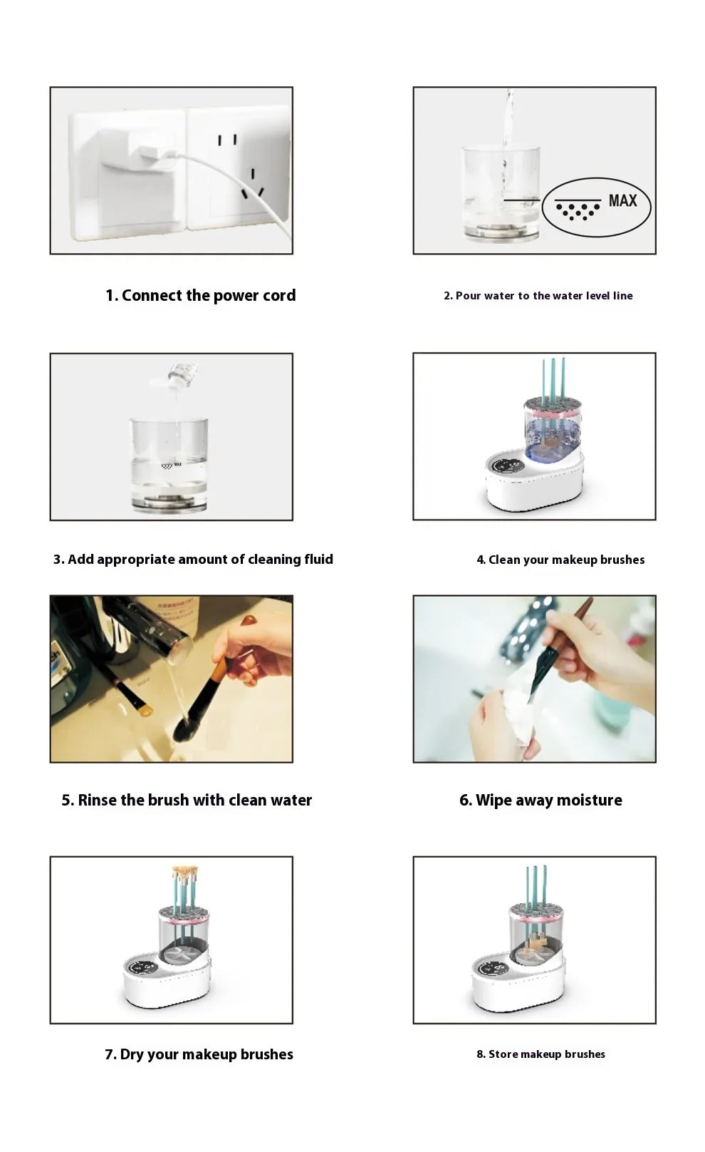 HydroGlow Makeup Brush Cleaner & Dryer